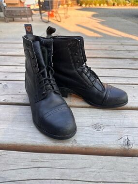 Ladies 6 1/2 Black Ariat Paddock Jod English Boots